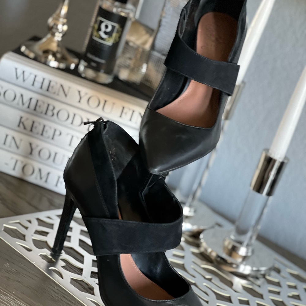 Black Velvet Heels